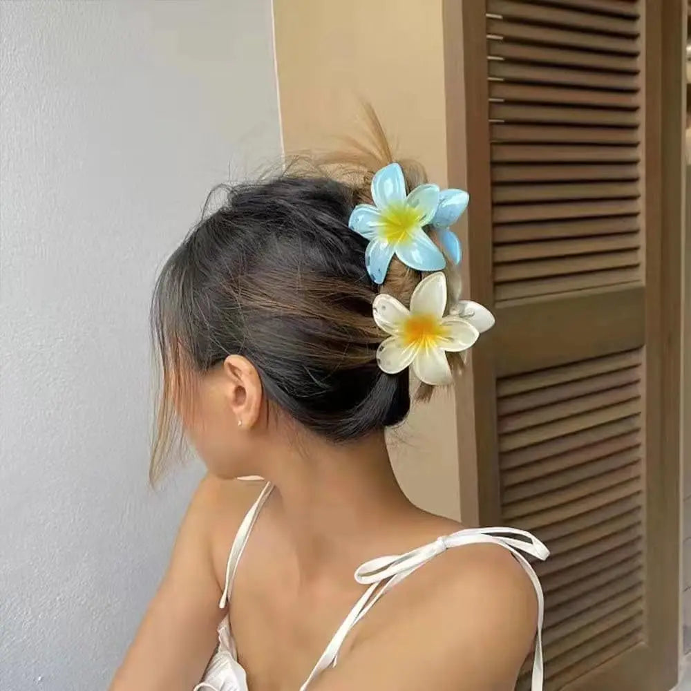 Egg Flower Hair Clips