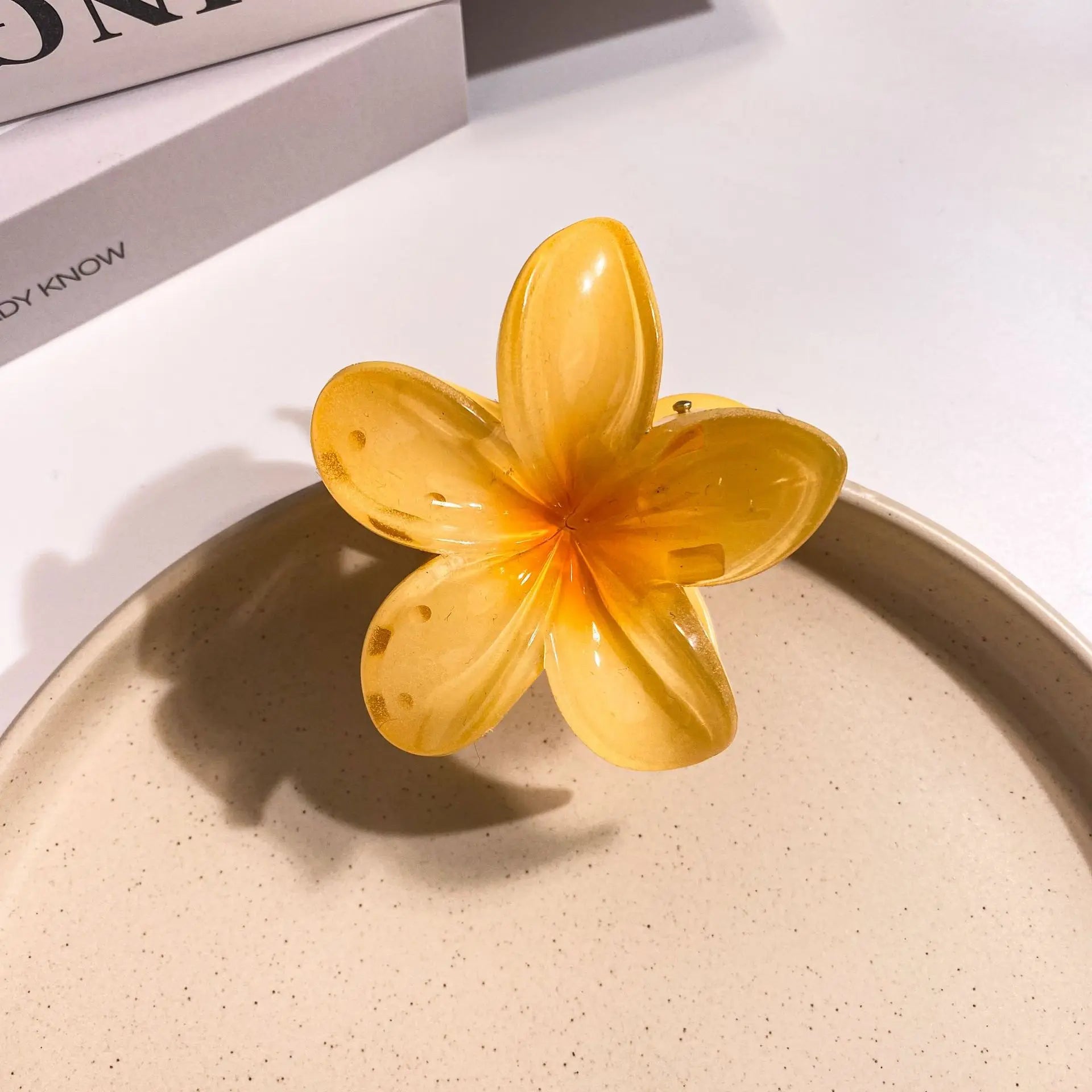 Egg Flower Hair Clips