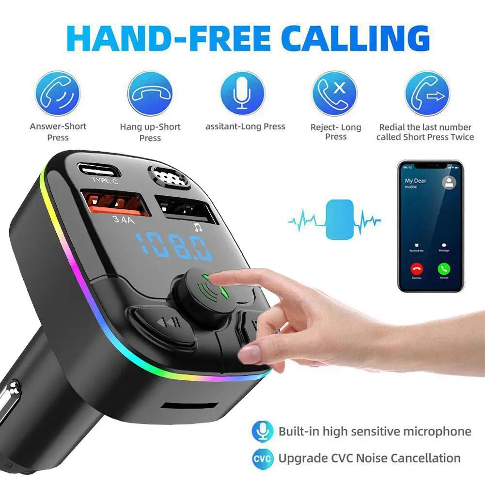 Car Bluetooth 5.0 FM Transmitter