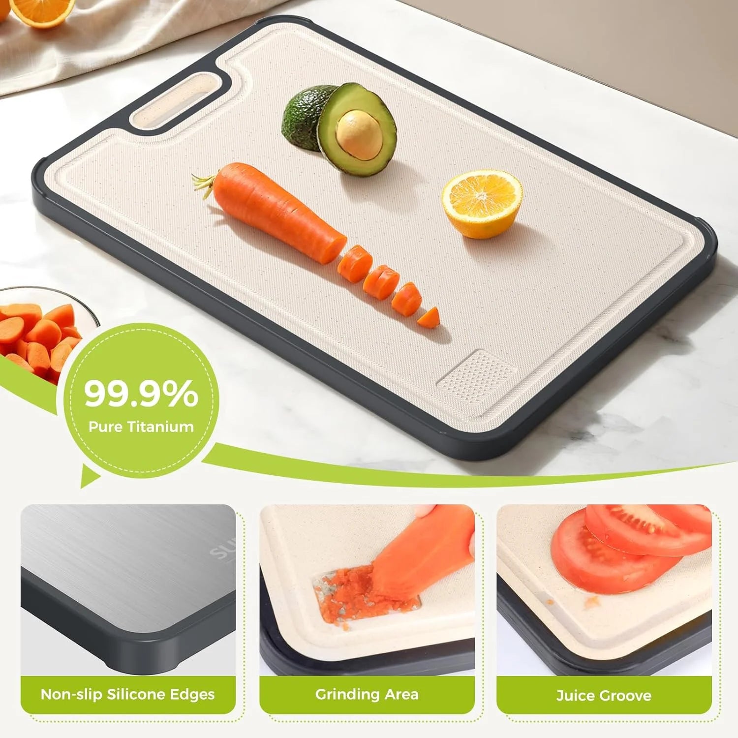 Titanium Double-Sided Cutting Board
