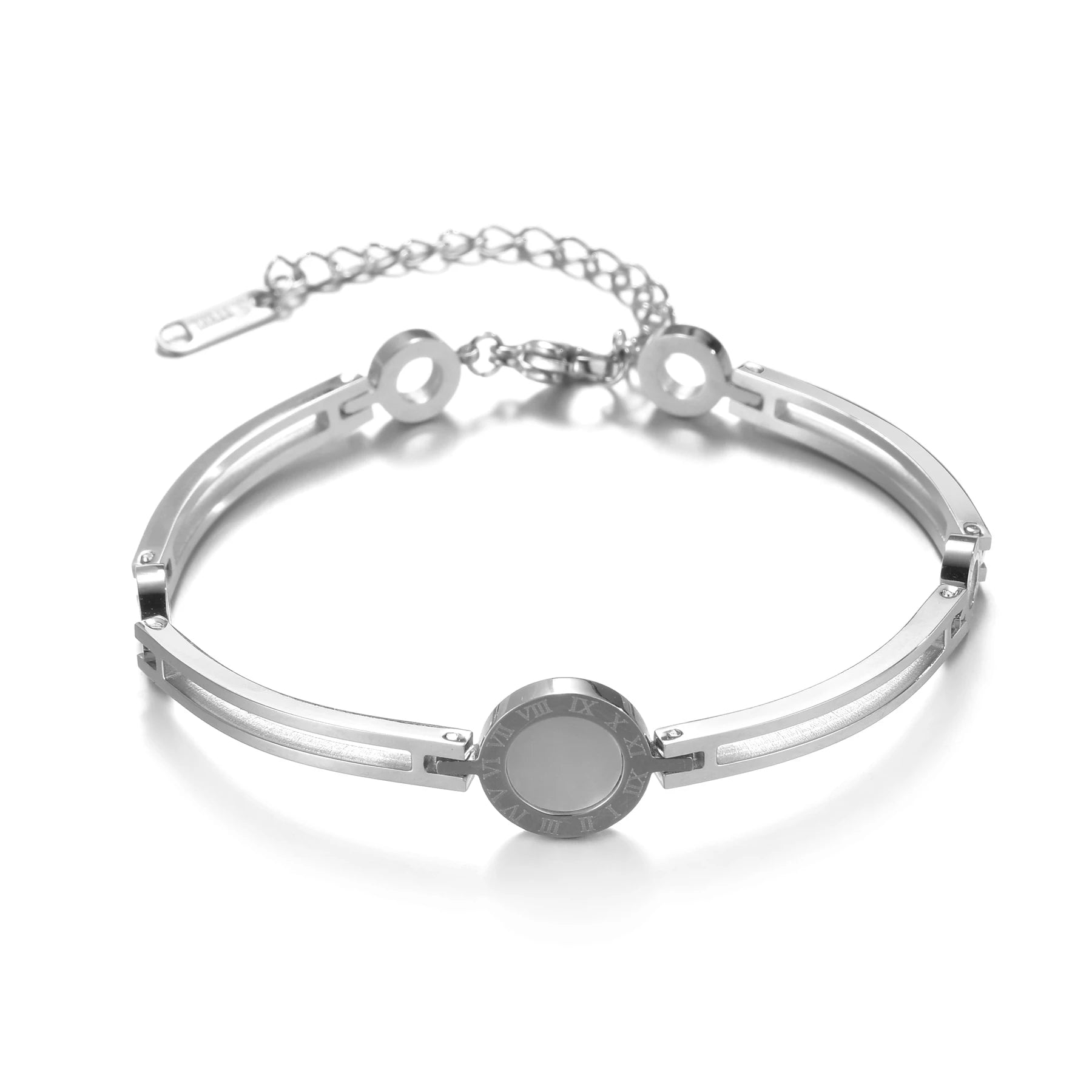 Roman Numeral Couple Bracelet