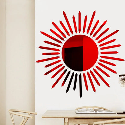 Sunflower Mirror Wall Stickers