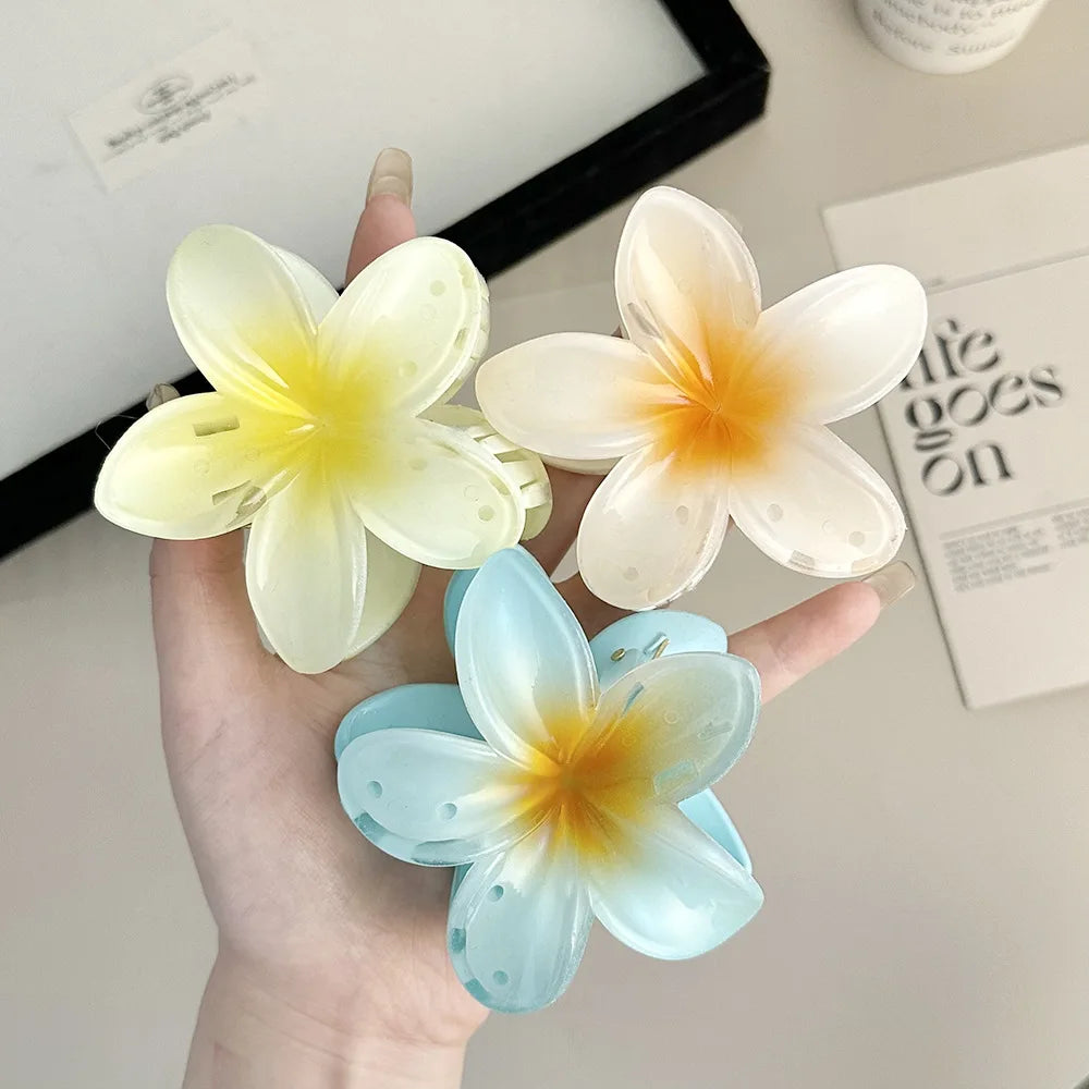 Egg Flower Hair Clips
