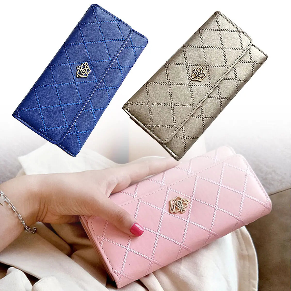 Black Long Wallets for Women