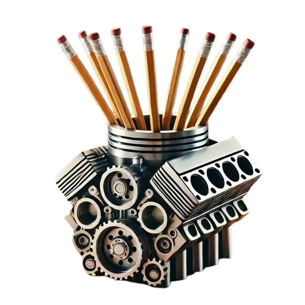 V8 Engine Pen Holder