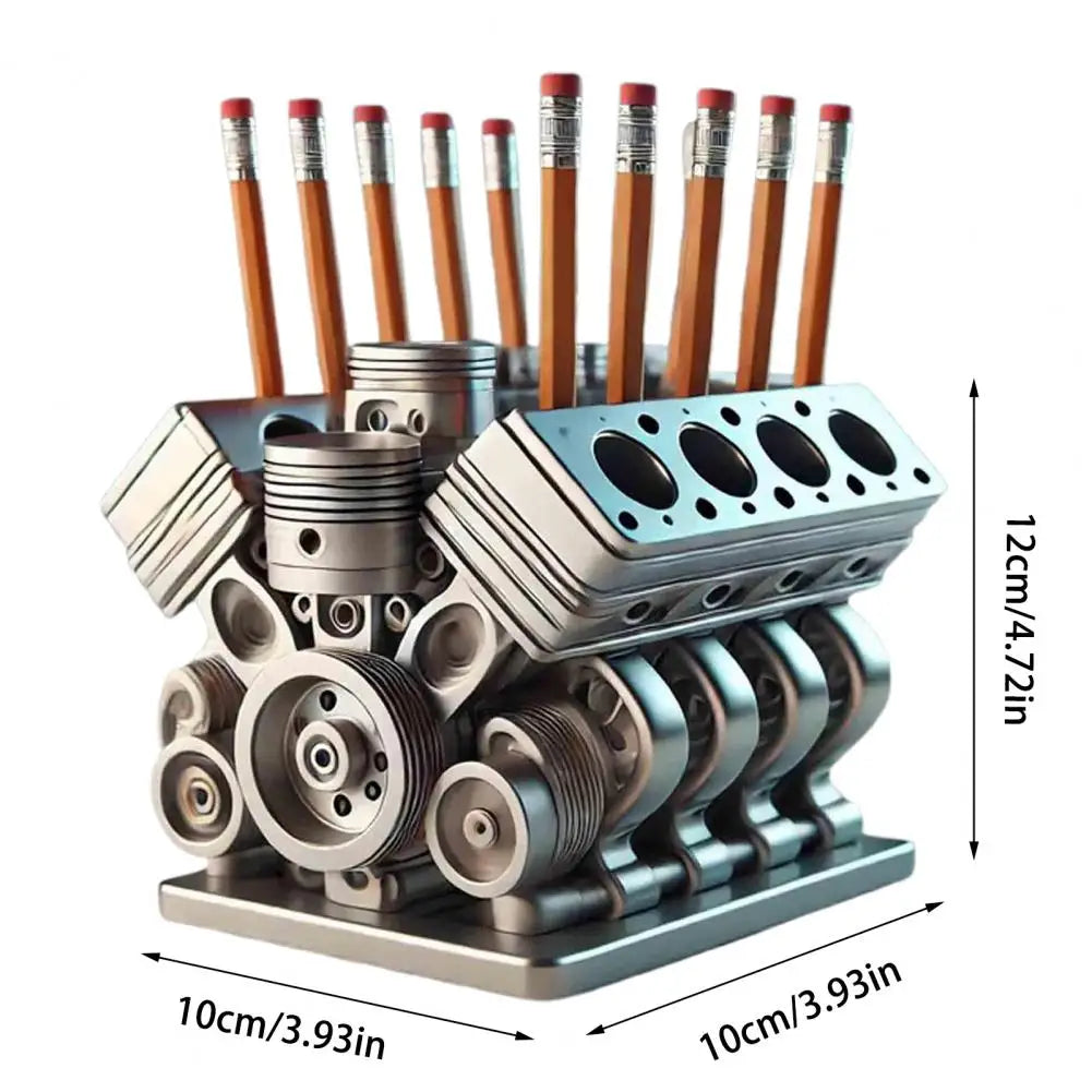 V8 Engine Pen Holder