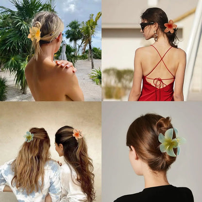 Egg Flower Hair Clips
