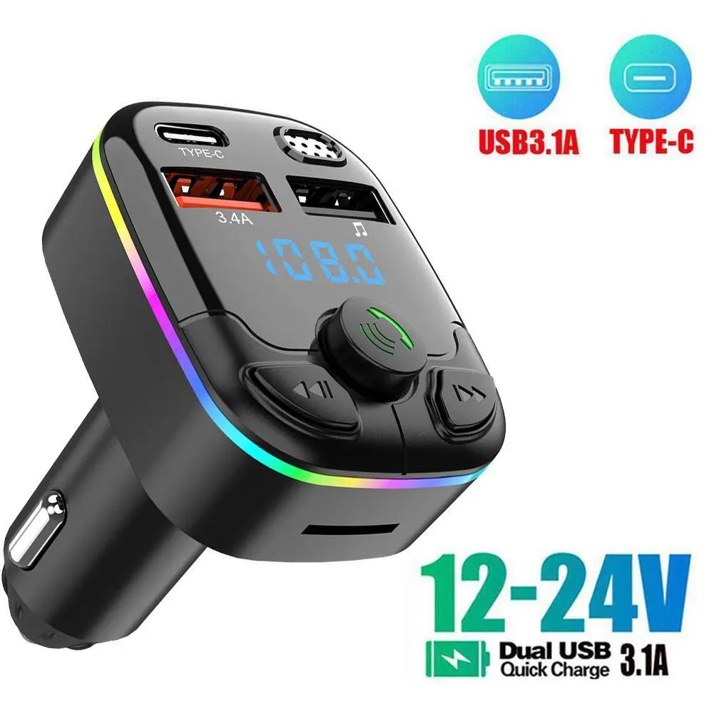 Car Bluetooth 5.0 FM Transmitter