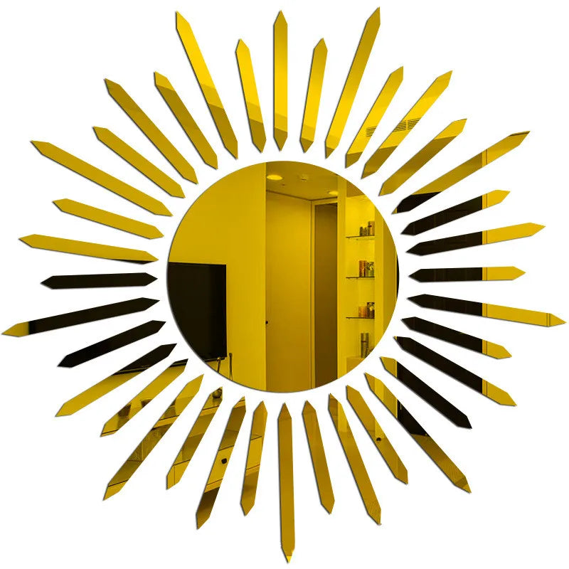 Sunflower Mirror Wall Stickers