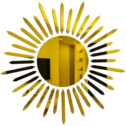 Sunflower Mirror Wall Stickers