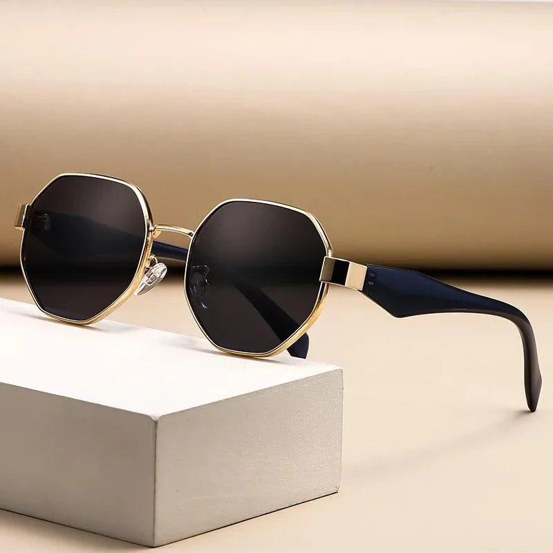 Retro Polygonal Sunglasses