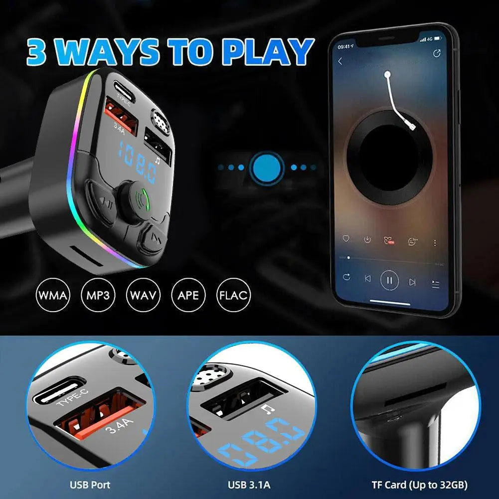 Car Bluetooth 5.0 FM Transmitter