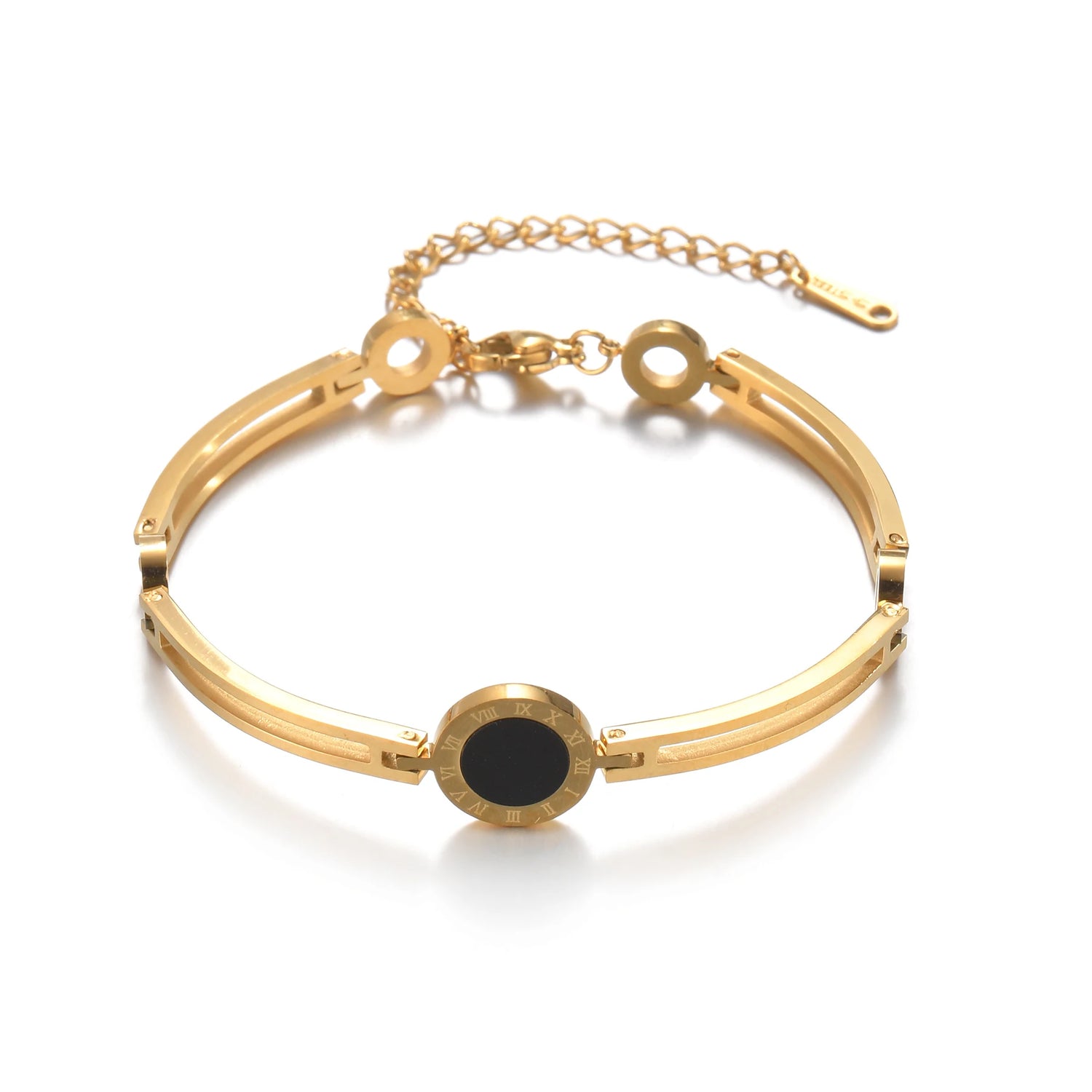 Roman Numeral Couple Bracelet