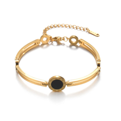 Roman Numeral Couple Bracelet