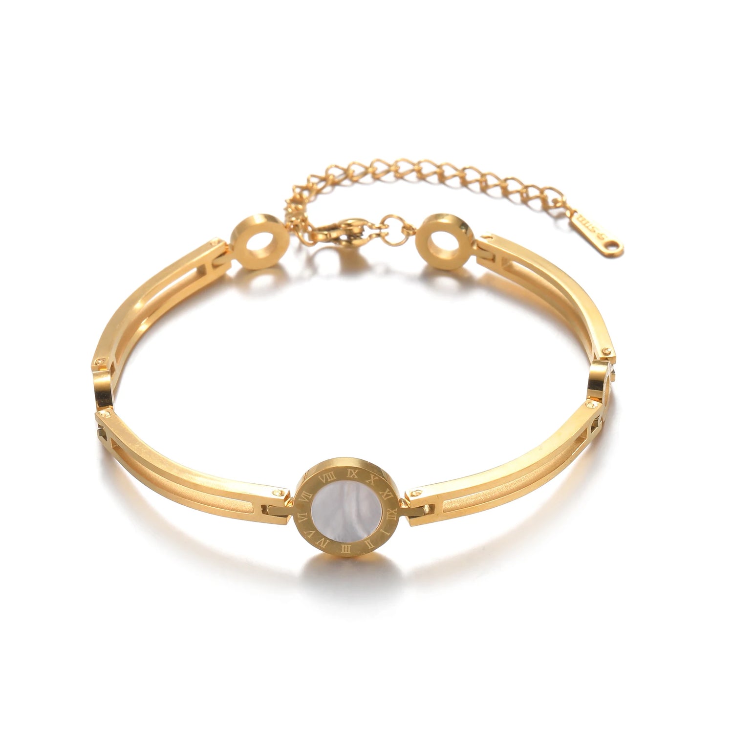 Roman Numeral Couple Bracelet