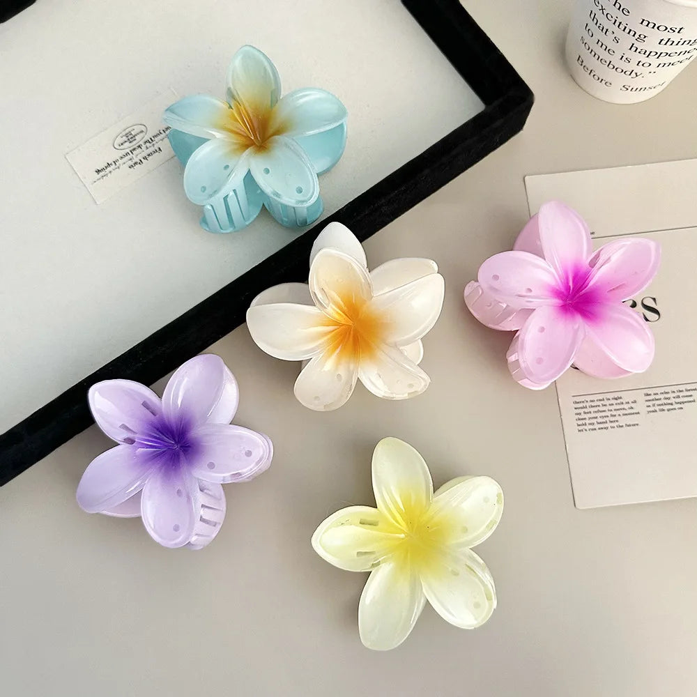 Egg Flower Hair Clips