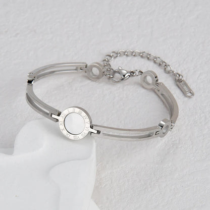 Roman Numeral Couple Bracelet