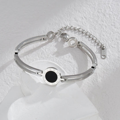 Roman Numeral Couple Bracelet