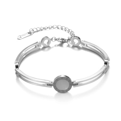 Roman Numeral Couple Bracelet